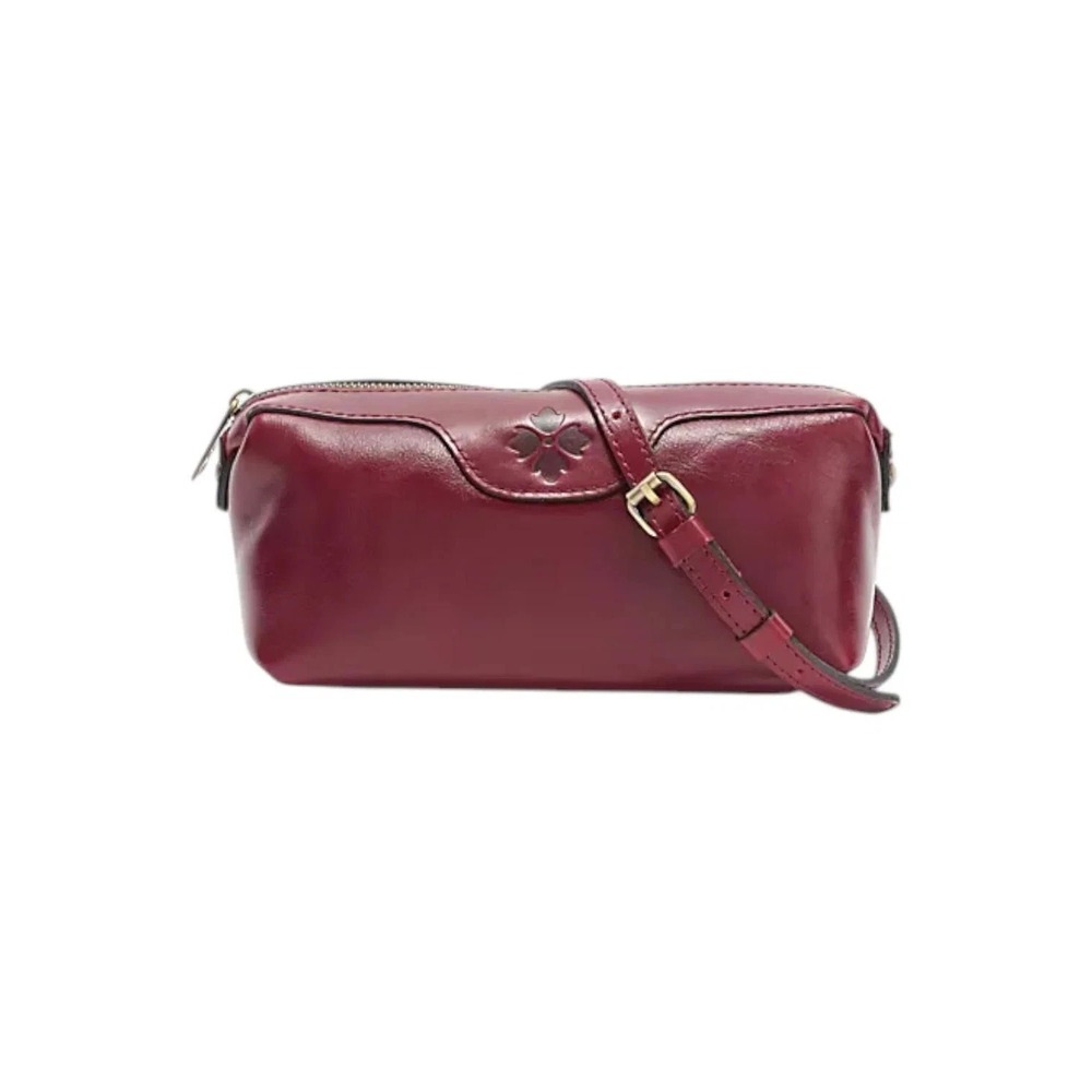 Patricia Nash Leather Joliet Pouch Crossbody Oxblood Red NWT - Picture 1 of 5